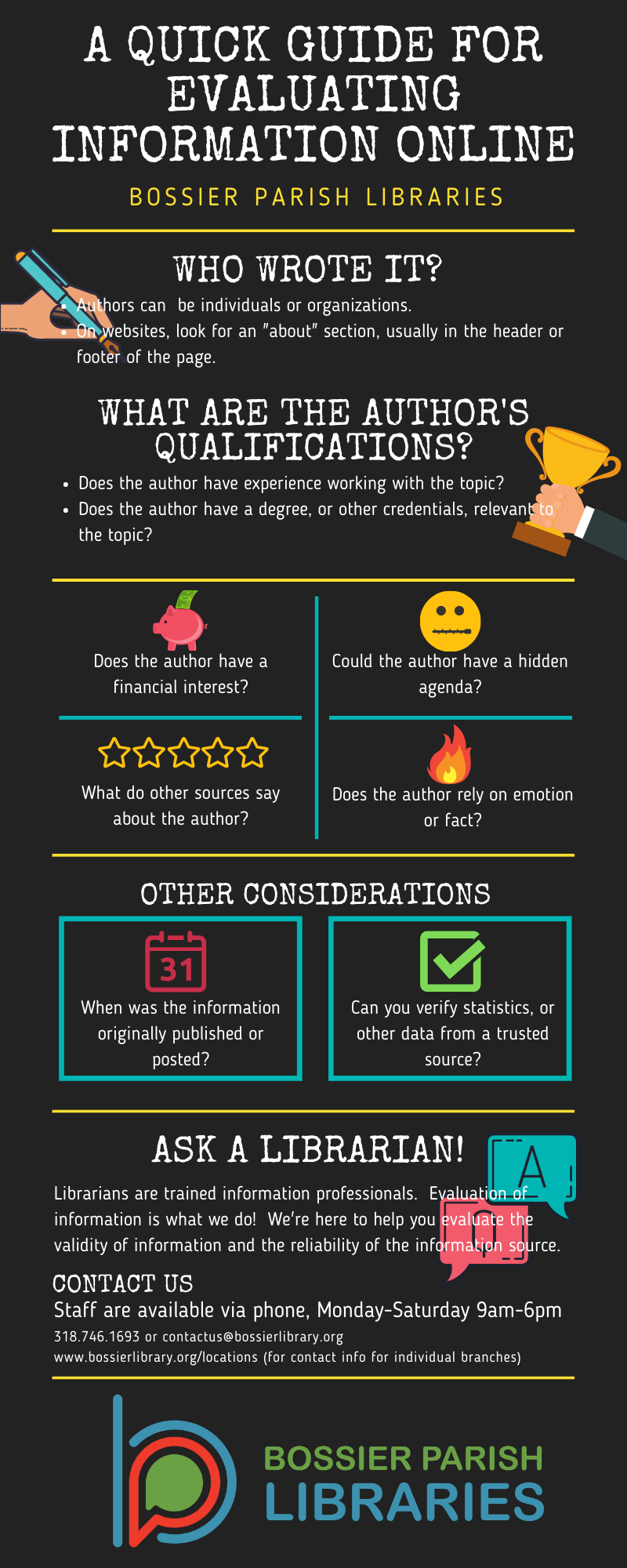 A Quick Guide for Evaluating Information Bossier Parish Libraries